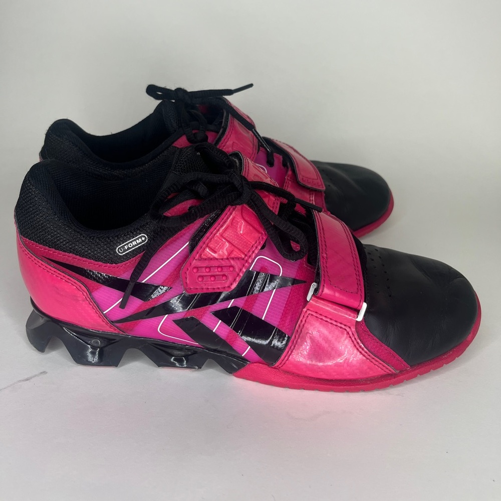 Reebok Womens Crossfit Lifter V47276 Pink Black Casual Shoes Sneakers Size 9.5
